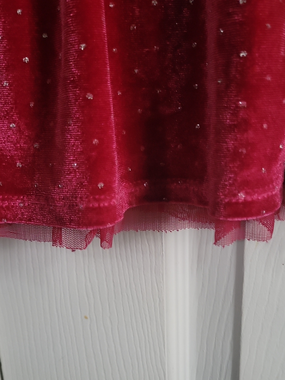 Cat & Jack Velvet Ruffle Dress - Picture 3 of 6